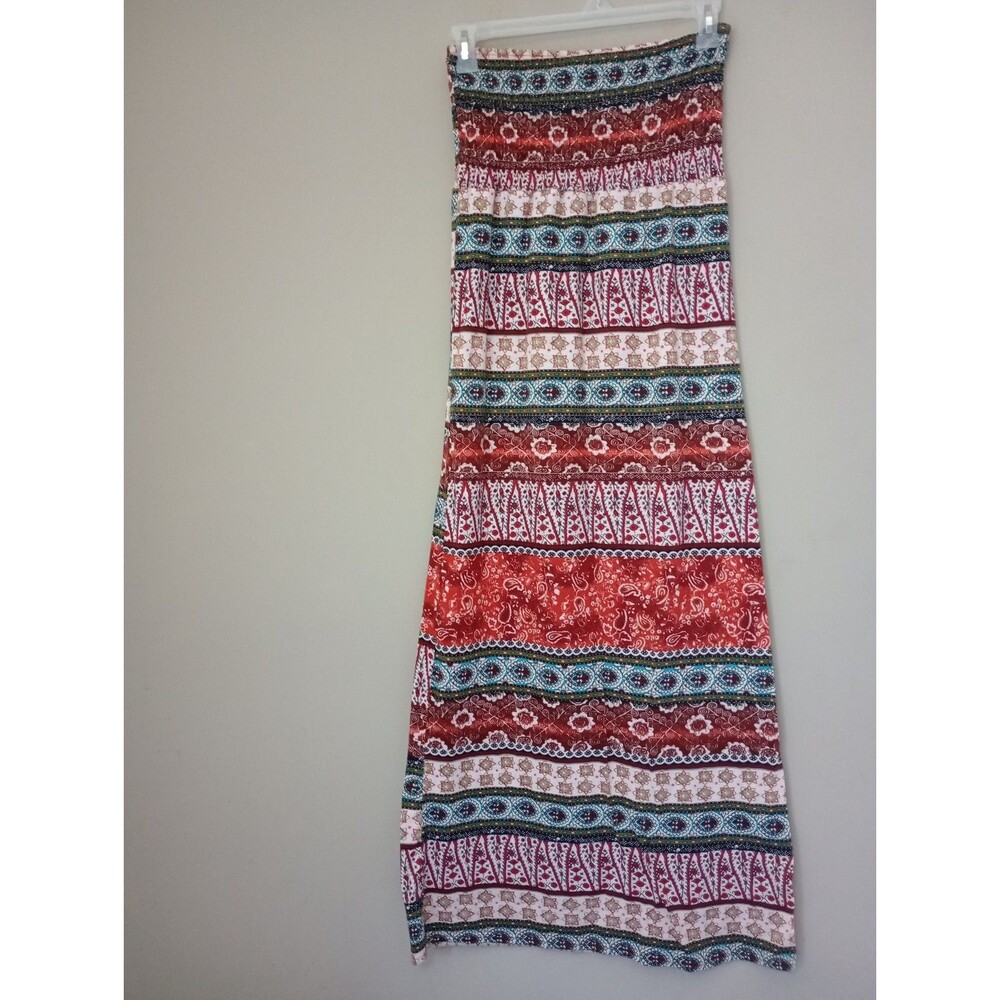 YomYom Stretchy Tube Maxi Dress Southwestern Design Size Large